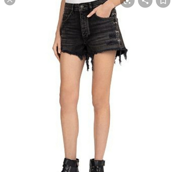 The kooples pierced denim shorts - Picture 2 of 6
